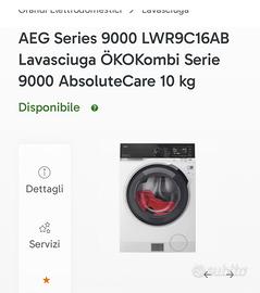Lavasciuga AEG OkOk Combi 9000