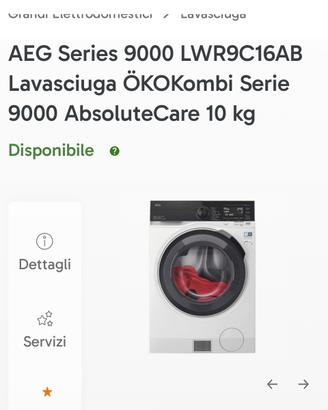 Lavasciuga AEG OkOk Combi 9000