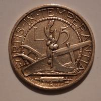 5 Lire  Repubblica di San Marino 1937