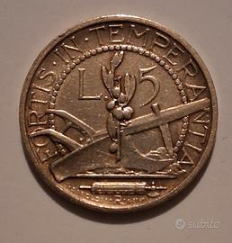 5 Lire  Repubblica di San Marino 1937