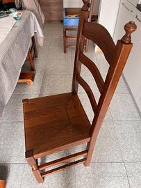 6 sedie legno