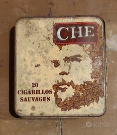 Scatola vintage metallica sigarette cubane 