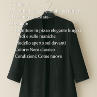 Spolverino Nero Donna