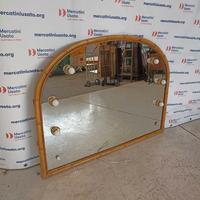 Grande Specchio in Bambù con luci