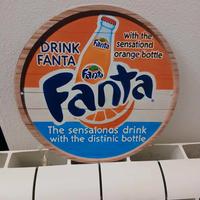 Fanta Vintage style -Inspired Aluminum Wall Art,