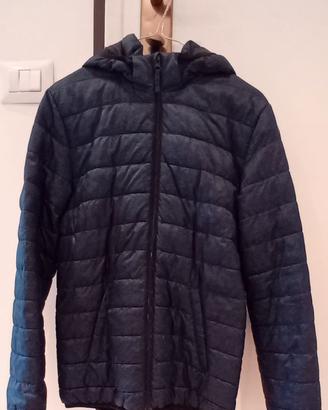 Piumino leggero H&M 12-14anni, blu camouflage