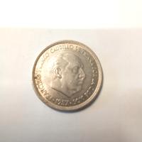 Spagna Moneta da 50 PTAS del 1957