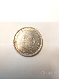 Spagna Moneta da 50 PTAS del 1957