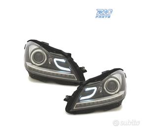 FARI MERCEDES W204 11-14 LUCI DIURNE A LED A TUBO 