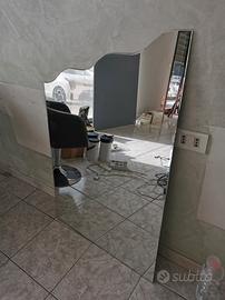 Specchio ondulato senza cornice