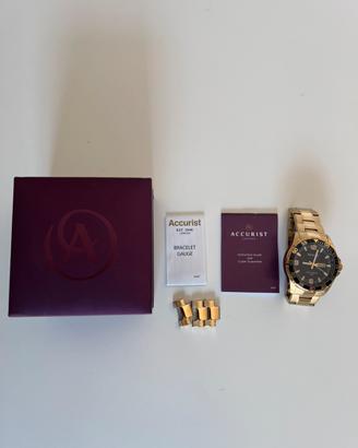 Orologio da Polso Uomo Accurist Gold Tone