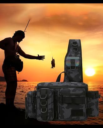 Zaino Marsupio pesca spinning. Nuovo!