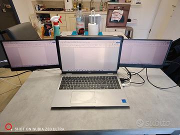 Doppio schermo monitor 13" per laptop pc