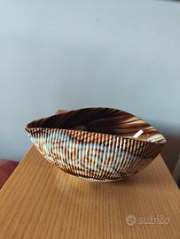 Ciotola conchiglia in vetro di Murano 