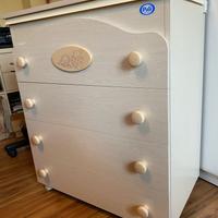 Cassettiera  fasciatoio con bagnetto PALI