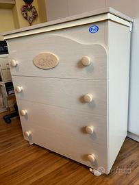 Cassettiera  fasciatoio con bagnetto PALI