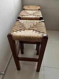 Sgabelli in legno