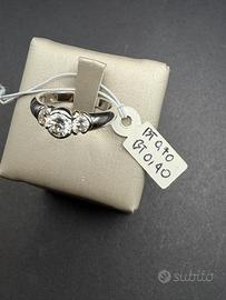 ⭐ ANELLO TRILOGY DIAMANTI -ORO BIANC0 18KT ⭐