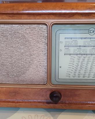 radio d'epoca a valvole CGE mod. 385