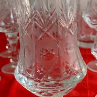 Servizio di bicchieri cristallo anni 70