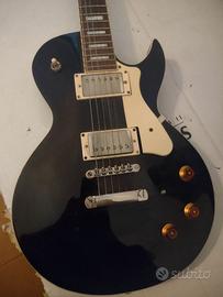 Chitarra elettrica Cort Cr200 stile Les Paul nera