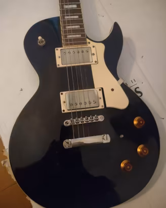 Chitarra elettrica Cort Cr200 stile Les Paul nera
