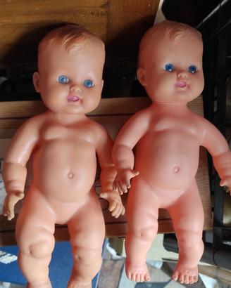 Coppia bambole vintage Rubbertoys vintage