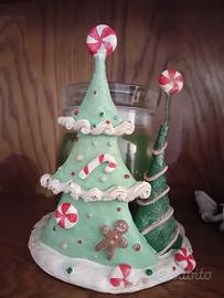 Yankee Candle Sugar Plum Village Tree candy cane