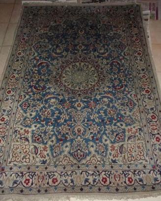 Tappeto NAIN 191 X 125 a mano PERSIA Lana seta+cer