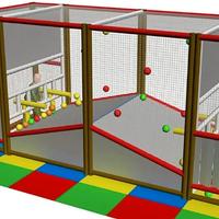 Gioco sportivo per bambini, playground, gonfiabile