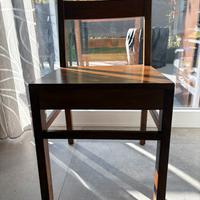 Sedie legno massiccio stile etnico lineare