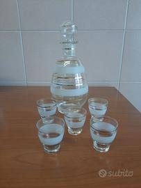 Set bottiglia + 5 bicchierini