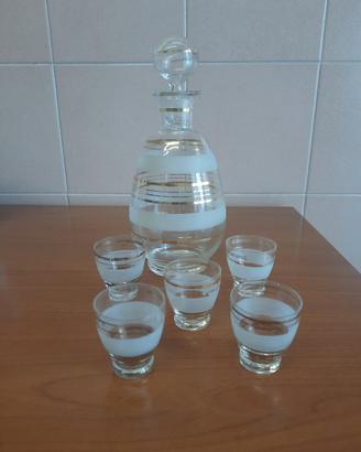 Set bottiglia + 5 bicchierini