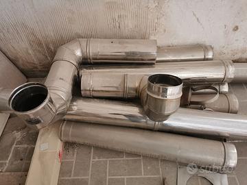 canne fumarie in acciaio 