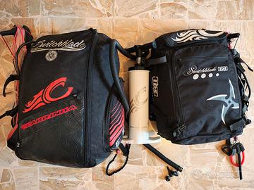 KIT kitesurf completo Cabrinha 8 e 12 mt e tavole