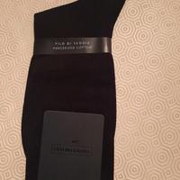 Calzino alto nero uomo