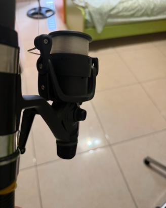 Canna da pesca caperlan con mulinello 4000