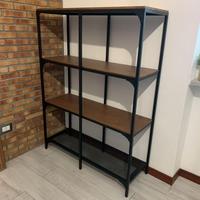 Libreria 4 ripiani FJÄLLBO Ikea ferro legno NUOVA