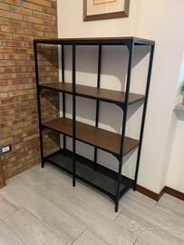 Libreria 4 ripiani FJÄLLBO Ikea ferro legno NUOVA