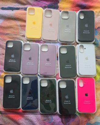 COVER SILICONE PER IPHONE 14/15/16 compatibili Mag