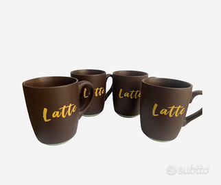 Set 4 tazze mug 340 ml - Latte