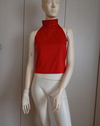 top donna rosso 