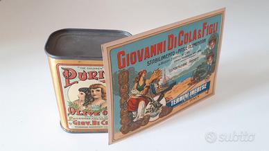 latta di cola termini imerese scatola antica olio