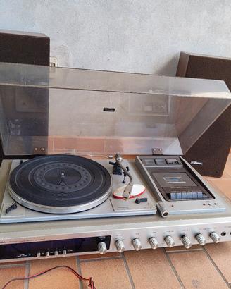 impianto HiFi Vintage Toshiba SM-3200 giradischi 