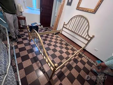 Letto in ottone matrimoniale straordinario