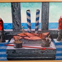 Dipinto ad olio su tela dell'artista Tonino Caputo