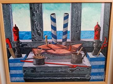 Dipinto ad olio su tela dell'artista Tonino Caputo