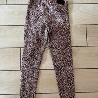 Jeans rosa leopardato bambina