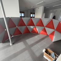 Parete acustica modulare design 5m x 1,3m