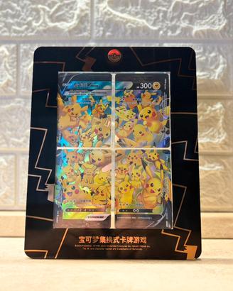 Carte pokemon pikachu v-union display cinese